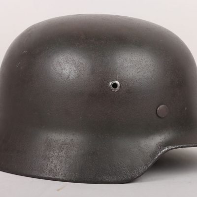 #480 – WW2 German Army M-35 Single Decal Steel Combat Helmet