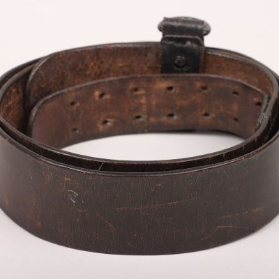 #512 – WW2 German Army (Heer) Leather Belt with Belt Loop