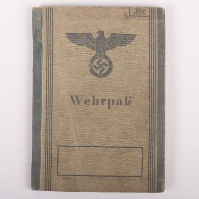 #529 – WW2 German Wehrpass to Josef Herzog, Ausb. Komp Geb. Jäg Ers. Btl 136