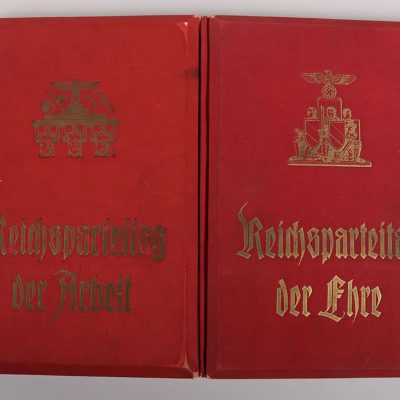 #548 – Set of 2 Stereoscopic Photo Albums ‘Reichsparteitag der Arbeit 1936/37’