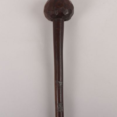 #575 – Scarce Zulu Knobkerrie with Concave Facetted Head