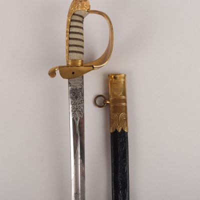 #583 – Victorian Royal Naval Officers Sword Attributed to Lord Ashley-Cooper, 8th Earl of Shaftesbury, By Henry Wilkinson, 11806