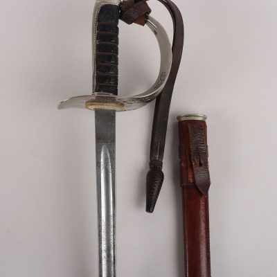 #592 – British 1895 Pattern Infantry Officers Sword Regimentally Marked to the 2nd County of London Yeomanry