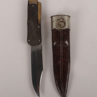 #621 – Victorian Folding Bowie Knife by Joseph Haywood & Co, Sheffield