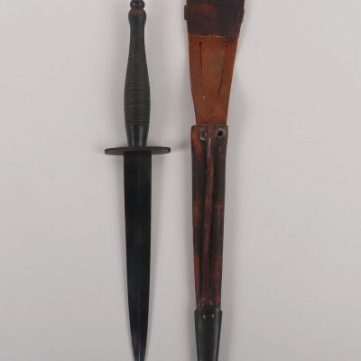 #650 – Scarce British 6 Ribbed and Beaded Type Fairbairn Sykes Commando Knife