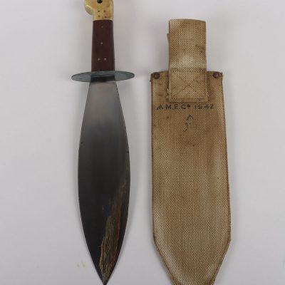 #667 – Scarce WW2 British Commando Smatchet Fighting Knife