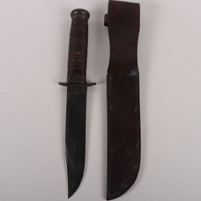 #680 – WW2 USMC KA-BAR Fighting Knife by Olean NY