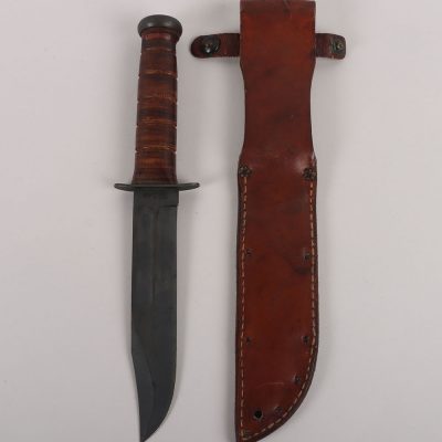 #699 – WW2 USN KA-BAR Fighting Knife by Olean, NY