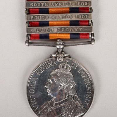 #7 – Queens South Africa Medal to the Royal Army Medical Corps