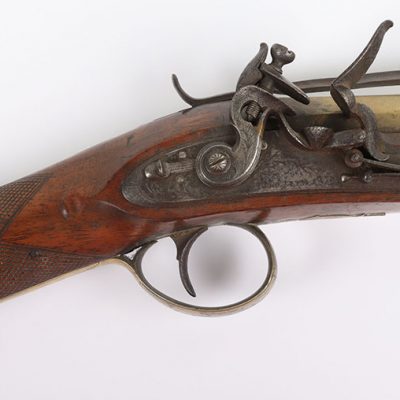 #710 – Brass Barrel Flintlock Blunderbuss by R. Wheeler & Son c.1820