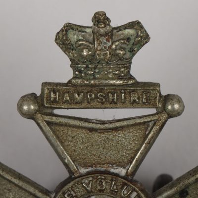 #74 – Victorian 1st Hampshire Rifle Volunteers Forage Cap Badge