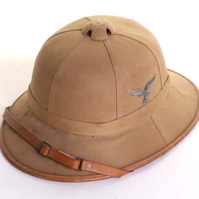 #143 – WW2 German Luftwaffe Afrikakorps (D.A.K) Tropical Pith Helmet