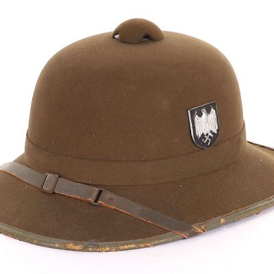 #144 – WW2 German Afrikakorps (D.A.K) Tropical Pith Helmet