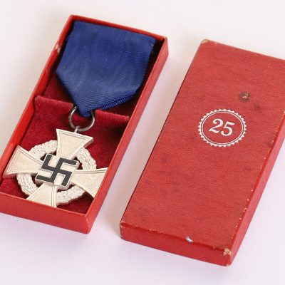 #172 – Third Reich 25 Year Faithful Service Cross in Original Box of Issue