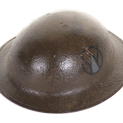 #93 – WW1 American M-1917 Steel Helmet of the 178th Infantry Brigade 89th Division