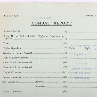 #122 – WW2 Royal Air Force Battle of Britain Combat Report of Pilot Officer William McKnight DFC & Bar, No 242 Squadron Commanded by Sir Douglas Bader