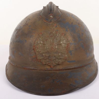 #141 – Scarce WW1 Imperial Russian M-15 Adrian Steel Helmet Shell