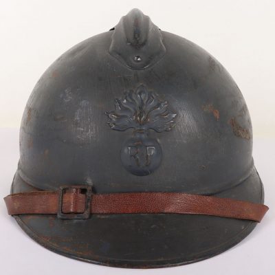 #142 – WW1 French Infantry Adrian Pattern Steel Helmet