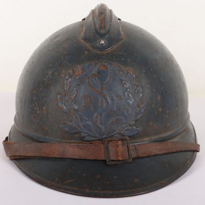 #143 – WW1 French Medical Service M-15 Adrian Steel Helmet