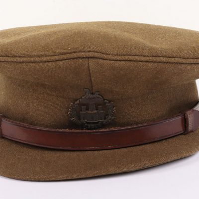 #157 – WW2 Essex Regiment Officers Service Dress Peaked Cap