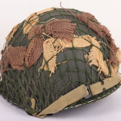 #180 – Representation of a WW2 M2, D-Bale US Paratroopers Helmet