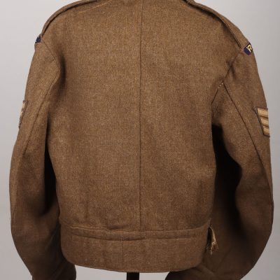 #234 – WW2 British India Command Royal Army Service Corps Battle Dress Blouse