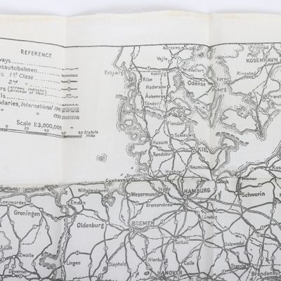 #305 – Scarce WW2 Royal Air Force Air Crew Tissue Paper Escape Map