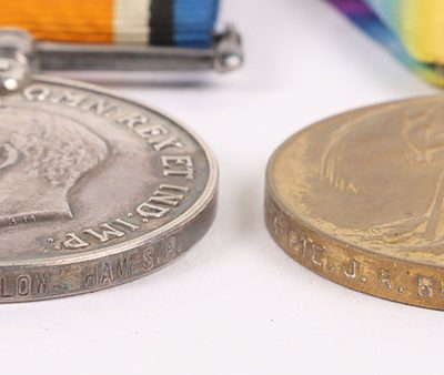 #36 – Great War 1914-15 Star Medal Trio to Recipient Serving in the 1st Battalion Hampshire Regiment