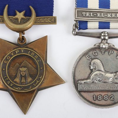 #4 – Victorian Campaign Medal Pair to the 7th Dragoon Guards for the 1882 Egypt Campaign