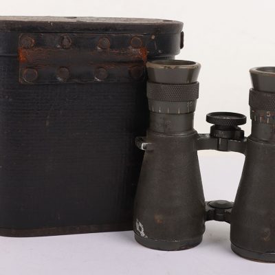 #400 – Cased Pair of WW1 German Officers Fernglas 08 Binoculars