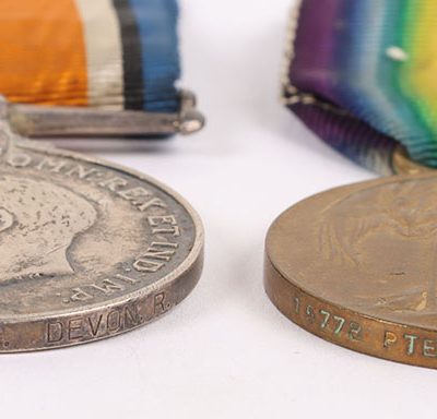 #42 – Great War 1914-15 Star Medal Trio to the Devonshire Regiment