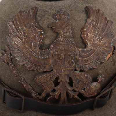 #436 – WW1 German Prussian Ersatz Felt Pickelhaube