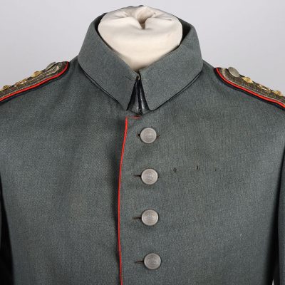 #469 – Imperial German Saxon 1st Pioneer Battalion Nr12 Officers Field Grey Model 1910 Officers Tunic