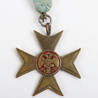 #53 – The Unusual Great War Serbian Samaritan Cross Attributed to Private George Sharpe who served in the 1st Home Counties Field Ambulance, Royal Army Medical Corps