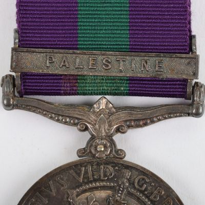 #55 – George VI General Service Medal to the Royal Army Service Corps for the Conflict in Palestine