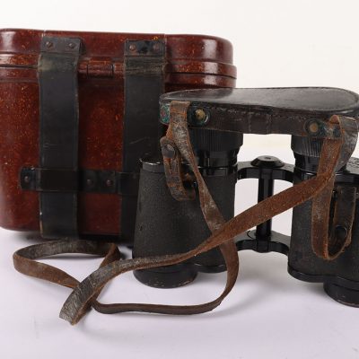 #641 – WW2 German 1944 Period 8×30 Binoculars by Carl Zeiss, Jenna, in Bakelite Case of Issue