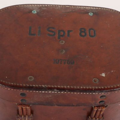 #703 – Third Reich Leather Protection Case for Optic Unit ‘LiSpr 80’, Serial Nr. 197759