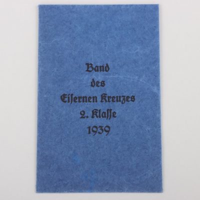 #79-1385 – Paper bag for Band des Eisernen Kreuzes 2. Klasse 1939 – Carl Knoblauch Berlin