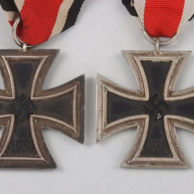 #79-1408 – 2x 1939 Iron Cross 2nd Class – Maker 24 and 120