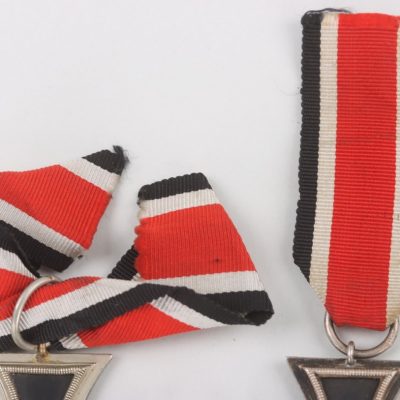 #79-1412 – 2x 1939 Iron Cross 2nd Class by Steinhauer & Lück ‘4’ and J.E. Hammer ’55’